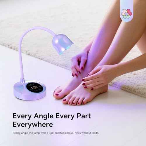 SAVILAND Advanced 30W UV Nail Lamp: Purple Gel Nail Lamp Cordless U V Light for Gel Nails Smart Sensor LED Flash Cure Lamp lampara led para u?as Profesional Gooseneck 8S Fast Cure Nail Salon Manicure