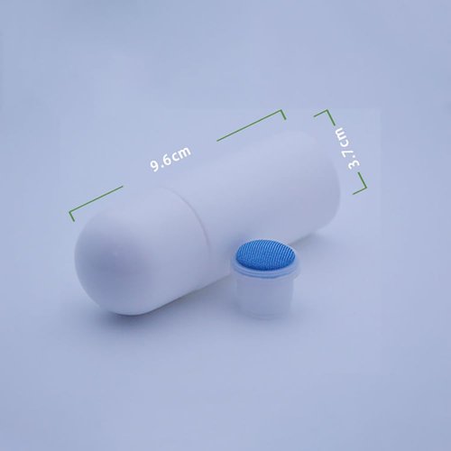UUYYEO 4 Pcs 50 ml Sponge Head Plastic Applicator Bottles with Sponge Refillable Deodorant Bottles for Cosmetic Essential Oil