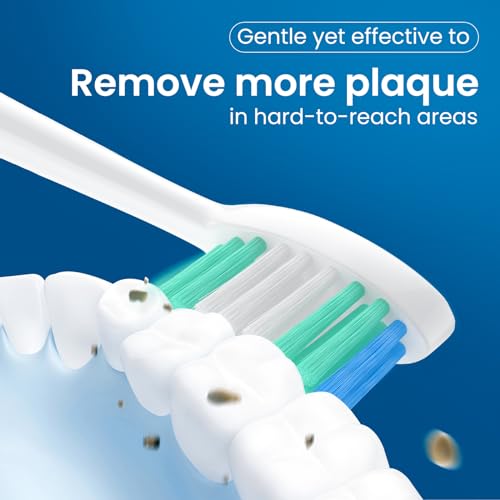 Replacement Toothbrush Heads 10 Pack Compatible with AquaSonic Black Series, Vibe Series Electric Toothbrush, White