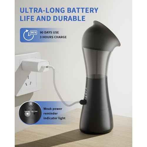 Ear Wax Removal Kit with Integrated Waste Tank, Safe Water Ear Cleaner with Temperature Sensor, 4 Pressure Modes for Varying Earwax Levels ? Effective Smart Electric Ear Cleaning for Family Use