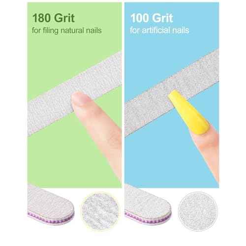 Nail Files and Buffers, MORGLES Nail Prep Kit with Emery Boards, Cuticle Remover Tools, Aloe Cuticle Oil for Manicure and Pedicure Shine Kit