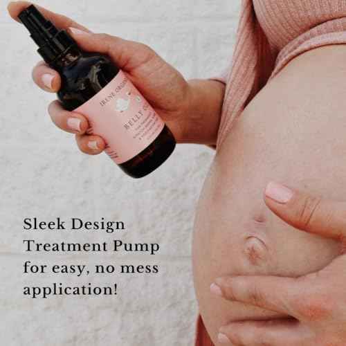 Belly Bundle by Irene Organics - Organic Belly Butter and Oil for Pregnancy Stretch Mark Prevention and Treatment - Award Winning Skincare For Pregnancy and Postpartum - Mother's Day Gift Set (Large)