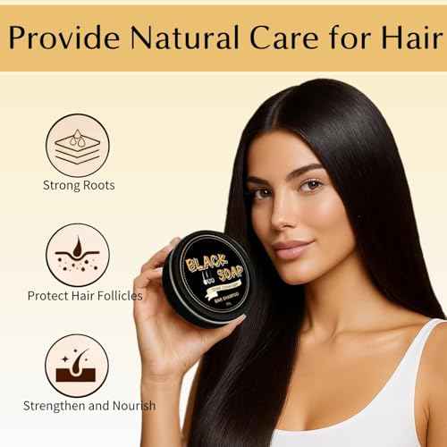 2 PCS Gray Hair Reverse Bar Soap, Black Shampoo Bars for Hair & Beard Darkening, Deep Clean & Nourish the Scalp, Black Soap for Men and Women. FH