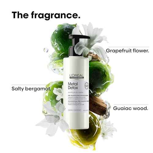 L'Or?al Professionnel Paris Metal Detox Pre-Shampoo Treatment - Strengthens, Refills Micro-Breaks and Protects Against Hard Water Metals, For Damaged and Color-Treated Hair