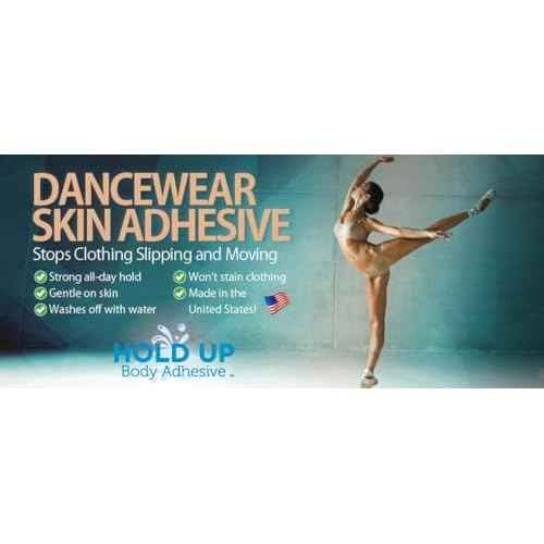 Premium ? Body Glue for Dancers Roll On Skin Adhesive for Compression Socks Thigh Highs Costumes Clothing Lingerie Fashion Cosplay ? 2 oz Roll On, 4-Pack