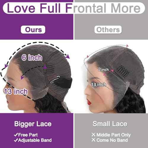 Deep Wave Lace Front Wigs Human Hair Pre Plucked 13x6 Deep Curly Wig Human Hair for Black Women 180% Density Wet and Wavy HD Lace Frontal Wigs Human Hair with Natural Hairline 20 Inch
