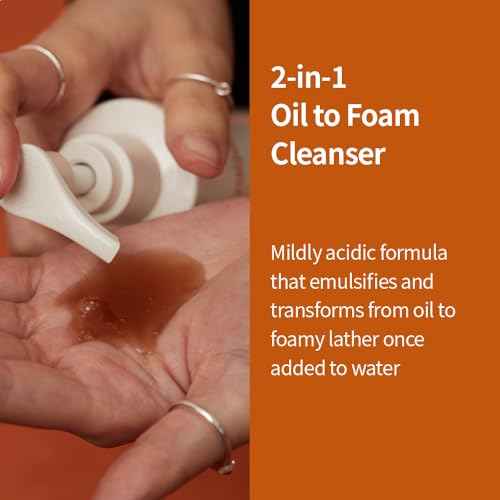 Fraijour Alchemic Ginsenoside Oil to Foam Cleanser ? Oil-to-Foam Facial Cleanser with Ginsenoside, PHA & LHA, Gently Removes Makeup & Impurities, Hydrating & Exfoliating, 7.41 oz.