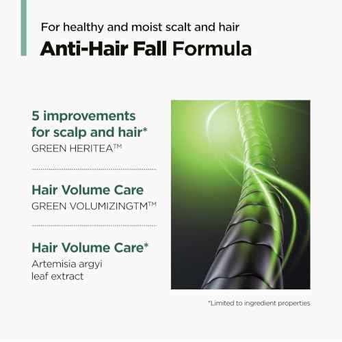 AMOS PROFESSIONAL The Green Tea Moisturizing Pack, Hair & Scalp Treatment for Thinning Hair, Korean Hair Mask, Strengthening Hair, All Hair Types, 8.4 fl. oz.