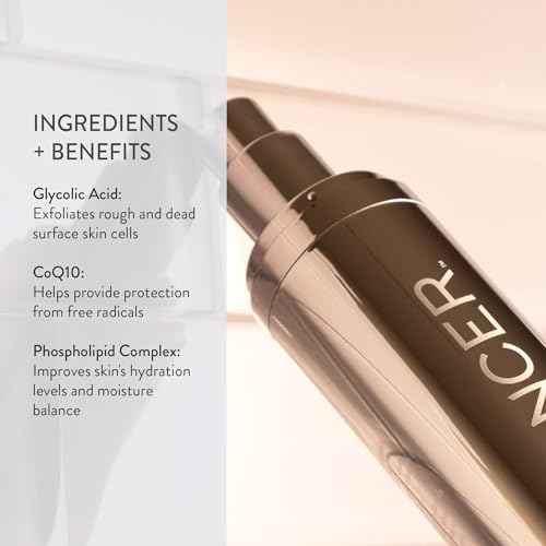 Lancer Skincare Retexturizing Treatment, Daily Moisturizing Cream with 10% Glycolic Acid, 1.7 Fl Oz