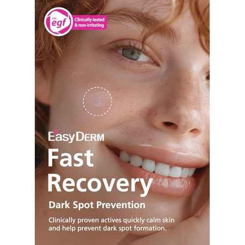 Easyderm Real Calming Patch Pimple Patches, Niacinamide, Hyaluronic Acid, EGF, K-Beauty Skincare | 6 Patches per Pack, 4 Packs (24 Total) Micro Point length : 285¥ìm