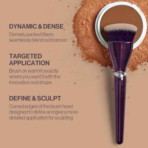 Anisa Beauty Buffing Bronzer Brush - Premium, Ultra-Soft Synthetic Fibers for Smooth, Flawless Bronzer Application - Ideal for Powder, Cream, and Liquid Formulas - Cruelty-Free, Vegan Makeup Brush