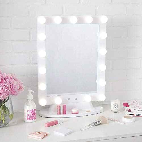 Extra Large Lighted Hollywood Makeup Vanity Mirror, LED Bulb Lights