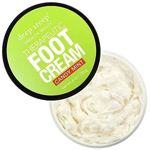 Deep Steep Candy Mint Foot Cream, 6oz (Pack of 2)