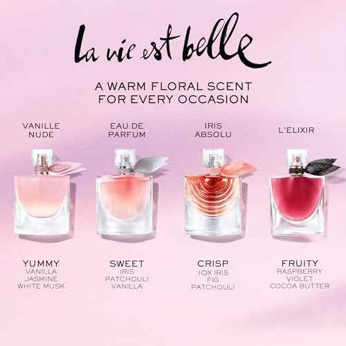 Lanc?me La Vie Est Belle Holiday Gift Set - Full-Size Refillable La vie est belle Eau De Parfum Spray 1.0 fl. Oz, Purse Spray 0.34 fl. oz.- Limited Edition Gift Set for Women