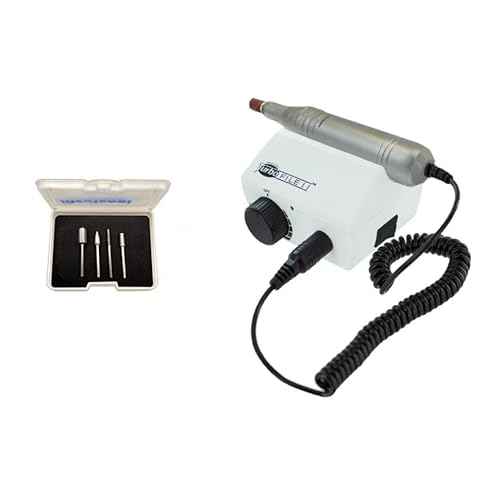 Medicool Turbo File II 30,000 RPM Lightweight Quiet No Vibration with Trimming Shaping Cuticle Bit Kit 2 | TURBOFLEII+FBK2