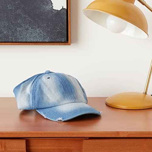 Beautifully Warm Satin Lined Baseball Caps for Women | Ponytail Hat for Curly Natural Hair | Backless Cap | Curl Hair Cap Denim