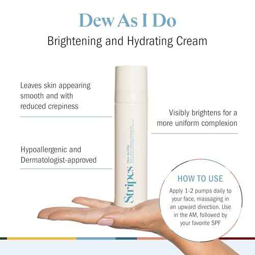 Stripes Naomi Watts Dew As I Do Vitamin C Moisturizer To Brighten Hydrate With Hyaluronic Acid Radiant Even Complexion Improve Sensitive Skin Barrier Menopause Support