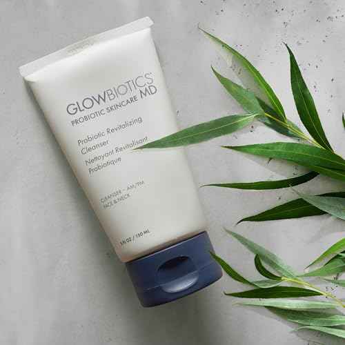Glowbiotics Probiotic Revitalizing Cleanser 5 oz ? Gentle Hydrating Face Wash with Probiotics, Peptides & Aloe Vera | Daily Cleanser for Sensitive, Dry & Aging Skin