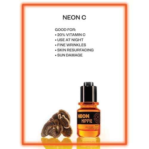Neon C face serum 20% concentration sun damage fine wrinkles free radicals skin renewal