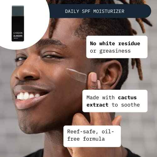 Limited Edition Men's Skincare Gift Set, Cardon Anti-Aging Korean Skincare Routine, Cactus-based, All Skin Types, Face Wash, Face Moisturizer with Sunscreen, SPF 30, Night Lotion, Eye Cream (4 CT)