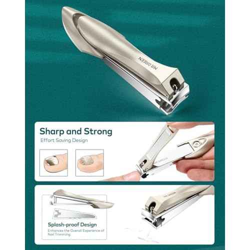 MR.GREEN 9-in-1 Manicure & Pedicure Set ? Professional German Stainless Steel Nail Clippers Grooming Kit with Splash-Proof Nail Clipper & Genuine Leather Travel Case (Cognac Brown)