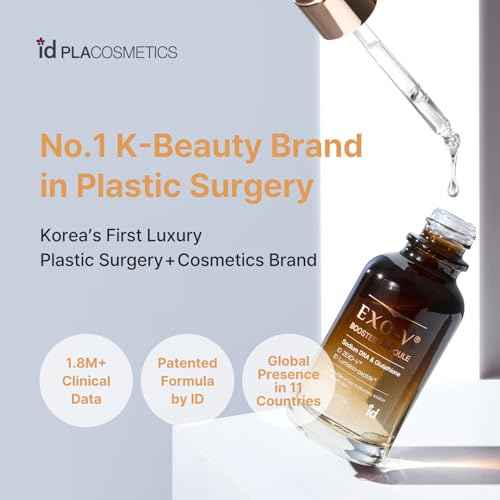 idplacosmetics EXO-V Booster Ampoule 1.01 fl.oz (30ml) ? Exosome Serum (720,000 PPM) with PDRN & Glutathione, Korean Skincare Microneedling Serum, for Smoother-Looking Texture & Elasticity Support.