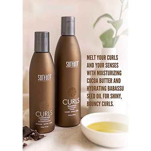 Surface Hair - Trio Box Set, Shampoo, Conditioner And Leave-In Conditioner ? Defines, Adds Shine, and Provides Frizz Free Style Longevity