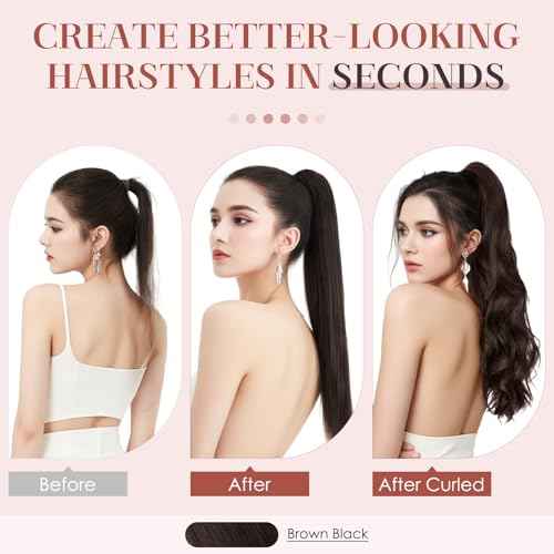 Human Hair Claw Clip Ponytail, Claw Clip Human Hair Ponytail,Effortless Application with Secure Hold,Style in Seconds,Quick Styling Solutions for Busy Lives,20"/117g Dark Brown