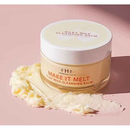 FarmHouse Fresh Cleansing Balm. Makeup Remover, Vitamin C Cream. Make It Melt Silky Milk Cleansing Balm, Travel Size Face Wash. 3 Fl Oz