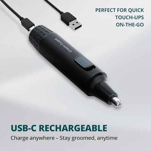 3-in-1 Nose Hair Trimmer for Men - 2025 Professional Painless USB Rechargeable, IPX6 Waterproof, Easy to Use