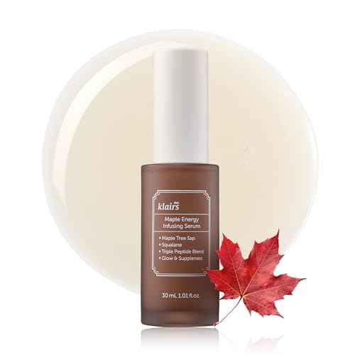 DearKlairs Maple Energy Infusing Serum 30 ml, Anti Aging, Skin Barrier, Pore Minimizing, Peptide, Squalane, hydrating and moisturizing serum, Korean skin care, Dry Skin