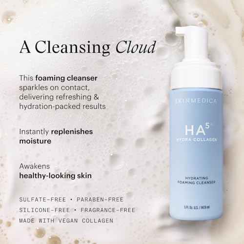 SkinMedica HA5 Hydra Collagen Hydrating Foaming Cleanser, 5 Fl Oz