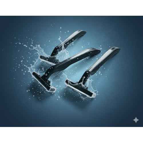 100 Twin Blade Black Disposable Razors in Bulk - Professional or Home Use