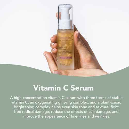 emerginC 12% Vitamin C Facial Serum - Extra Strength Micro-Encapsulated Spheres to Help Address Visible Signs of Aging + Dark Spot (1 Ounce, 30 ml)