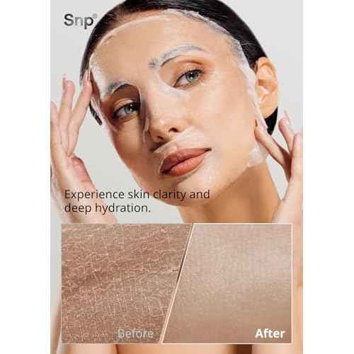 SNP 100% Diamond + 1000mg Hyaluronic Acid Sheet Mask | Tightening, Hydrating, and Nourishing with Real Diamonds for All Oily Skin Types | Korean Face Mask Skincare | Facial Moisturizing | 10 Sheets