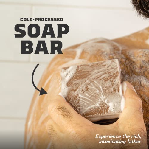 Dr. Squatch Men's Natural Soap and Hair Care - Snowy Pine Tar and Frosty Peppermint Shampoo and Conditioner - Blizzard Expanded Pack - Limited Edition Holiday Bundle