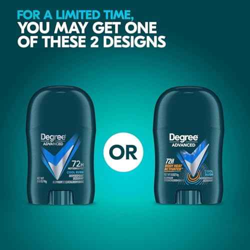 Degree Men¡¯s Travel Deodorant 3-Pack ? 72H Body Heat Activated Mini Antiperspirant Stick, 0.5 Oz Ea