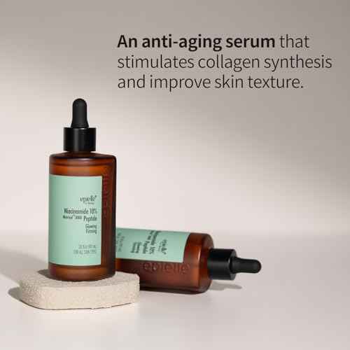 Epielle Complex Niacinamide 10% + Peptides Serum 3 fl.oz, Glowing and Firming Formula for Uneven Tone & Enlarged Pores, Anti-Aging Serum for Face, Korean Skin Care for Glass Skin