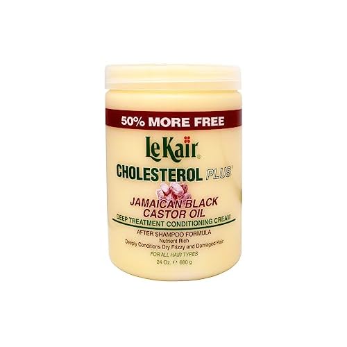 Le Kair Cholesterol Plus Jamaican Black Castor Oil Deep Treatment Conditioning Cream 24 Oz.