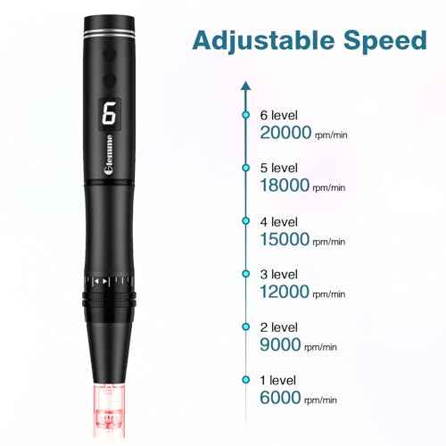 Microneedle Derma Roller Pen for Hair Beard Face Skin, Derma Pen Microneedling Pen for Women Men Home Use