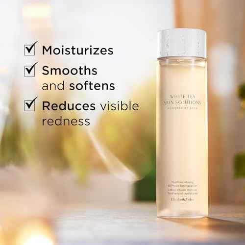 Elizabeth Arden White Tea Skin Solutions Moisture Infusing Bi-Phase Toning Lotion, Hydrating Face Toner, Alcohol-Free & Vegan, 6.76 fl oz (Pack of 1)