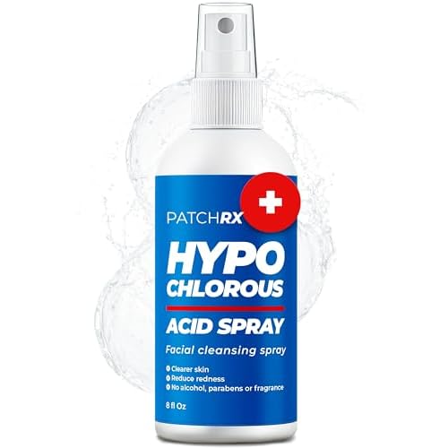 Hypochlorous Acid Spray for Face (8oz, Reduces Acne), Targets Bacteria - HOCL Facial Cleanser Acne Spray for Face, Body, Eczema, Pimples, Breakouts & Overall Skin Recovery (Reduces Redness)