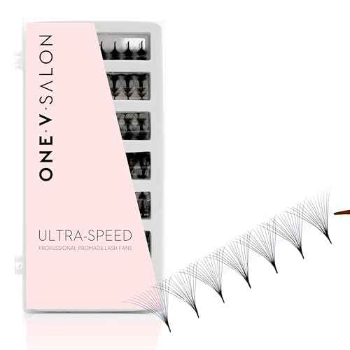 One V Salon Pro 14D Ultra-Speed Promade Fans,1000 Premade Extreme Mega Volume Lash Fans | D Curl | 0.05 | 9?15 mm Mixed Lengths | Thin Base, Fast Application Eyelash Extensions(Ultra 14D-0.05-D Curl)