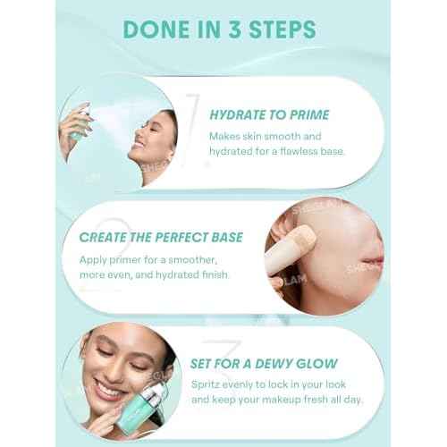 SHEGLAM Good Grip Hydrating Prime & Set Spray Oil Control Moisturizing Primer Smooth Fine Lines Oil And Silicone-Free Face Primer