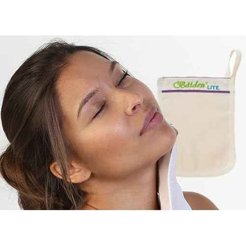 Baiden Exfoliator System-Best Firming Face Body & Back Scrub Mitts-Remove Blackheads, Dry Skin, Wrinkles, Cellulite, Controls Acne-Top Facial Lips Eyelids Treatment-Circulation and Collagen Boosting