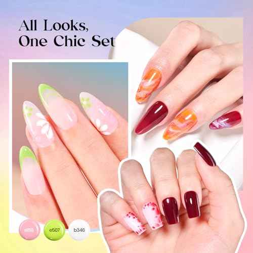 Beetles Winter Gel Polish Set ? 36 Color Yellow Brown Pink Red Gel Polish Kit with Base Coat Glossy Matte Glitter Top Coat Soak Off UV LED Gel for Nail Art Manicure Salon DIY Gift for Women