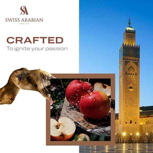 Swiss Arabian Essence of Casablanca - Arabian Perfumes for Women and Men - Long Lasting Extrait de Parfum - Fruity, Amber, Musk Perfume - 3.4 oz