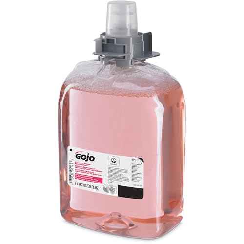 GOJO Luxury Foam Handwash, Cranberry Fragrance, EcoLogo Certified, 2000 mL Hand Soap Refill FMX-20 Push-Style Soap Dispenser (Pack of 2) - 5261-02