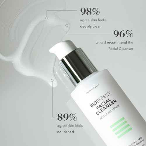 Bioeffect Facial Cleanser, Gel-to-Milk Face Wash & Gentle Makeup Remover with Moisturizing Squalane
