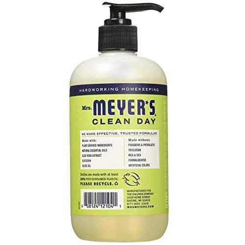 Mrs. MEYER'S CLEAN DAY Liquid Hand Soap Variety Pack 12.5 OZ Each, 3 Count (Lemon Verbena + Basil + Peony)